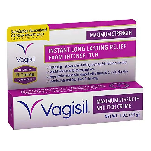 Vagisil Maximum Strength Anti-Itch Creme 1 oz Pack of 3) Vagisil Au supplements