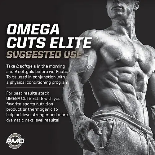 PMD Sports Omega Cuts Elite Fat Loss-Muscle Defining Formula - Omega Fatty Acids PMD Au supplements