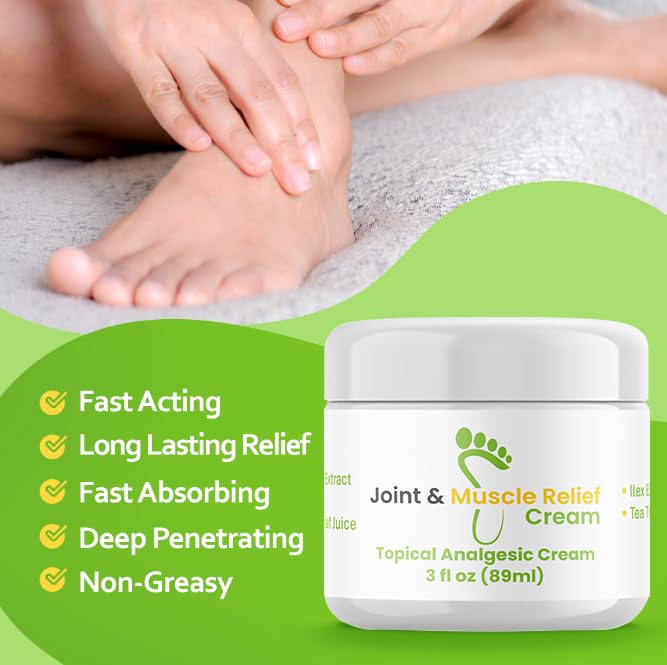 Gout and You Joint & Muscle Relief Cream - Fast Acting Joint Discomfort and Muscle Ache Relieving Rub with Arnica/Ilex Leaf Extract, Aloe Vera and Tea Tree Oil Gout and You Au supplements