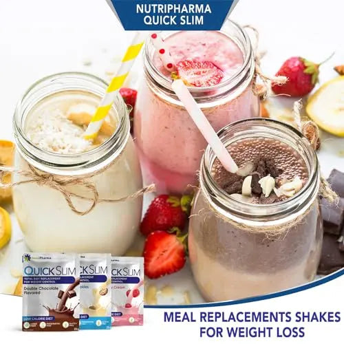 Quick Slim Meal Replacement Shake for Weight Loss, 30 Servings, 20g Protein, 27 Vitamins NUTRIPHARMA Quick Slim Au supplements