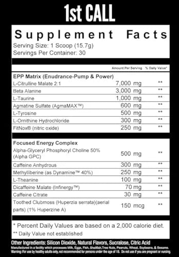DownRange Supplements 1st Call Pre Workout Powder, Preworkout for Men & Women DownRange Supplements Au supplements