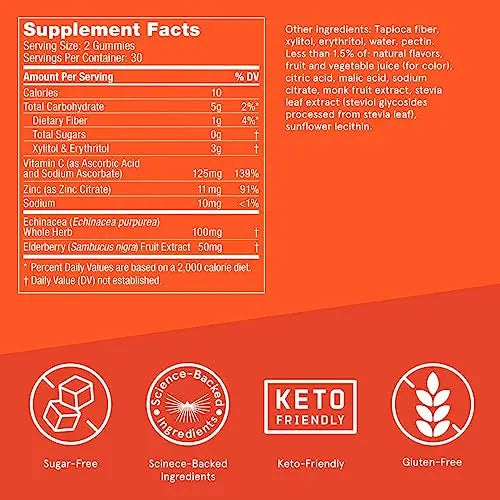 Bulletproof Sugar-Free Orange Strawberry Vitamins A+D+K Gummies, 60 Count, Keto Bulletproof Au supplements