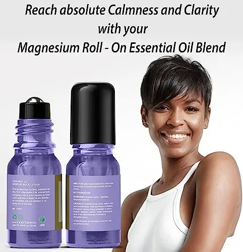 Calm Magnesium Roller Lavender Orange Cedarwood Essential Oil Roll On Calming Aromatherapy Self Care New Miuz Au supplements