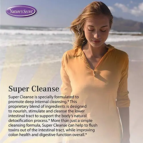 Nature's Secret Super Cleanse Extra Strength Toxin Detox & Gentle Elimination Total Body Lumintrail Au supplements
