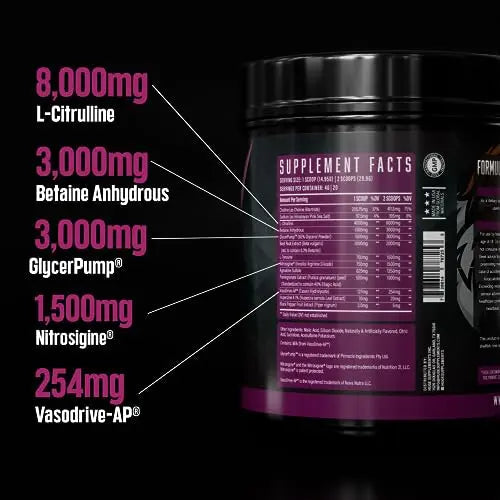 Huge Supplements Pump Serum, Stim Free Pre Workout and Nitric Oxide Booster Huge Supplements Au supplements