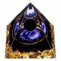 Yin Yang Healing Crystal Orgonite Pyramid - Tai Chi with Obsidian Ball - Taiji Reiki Chakra Meditation FENGSHUI-CAISHEN Au supplements