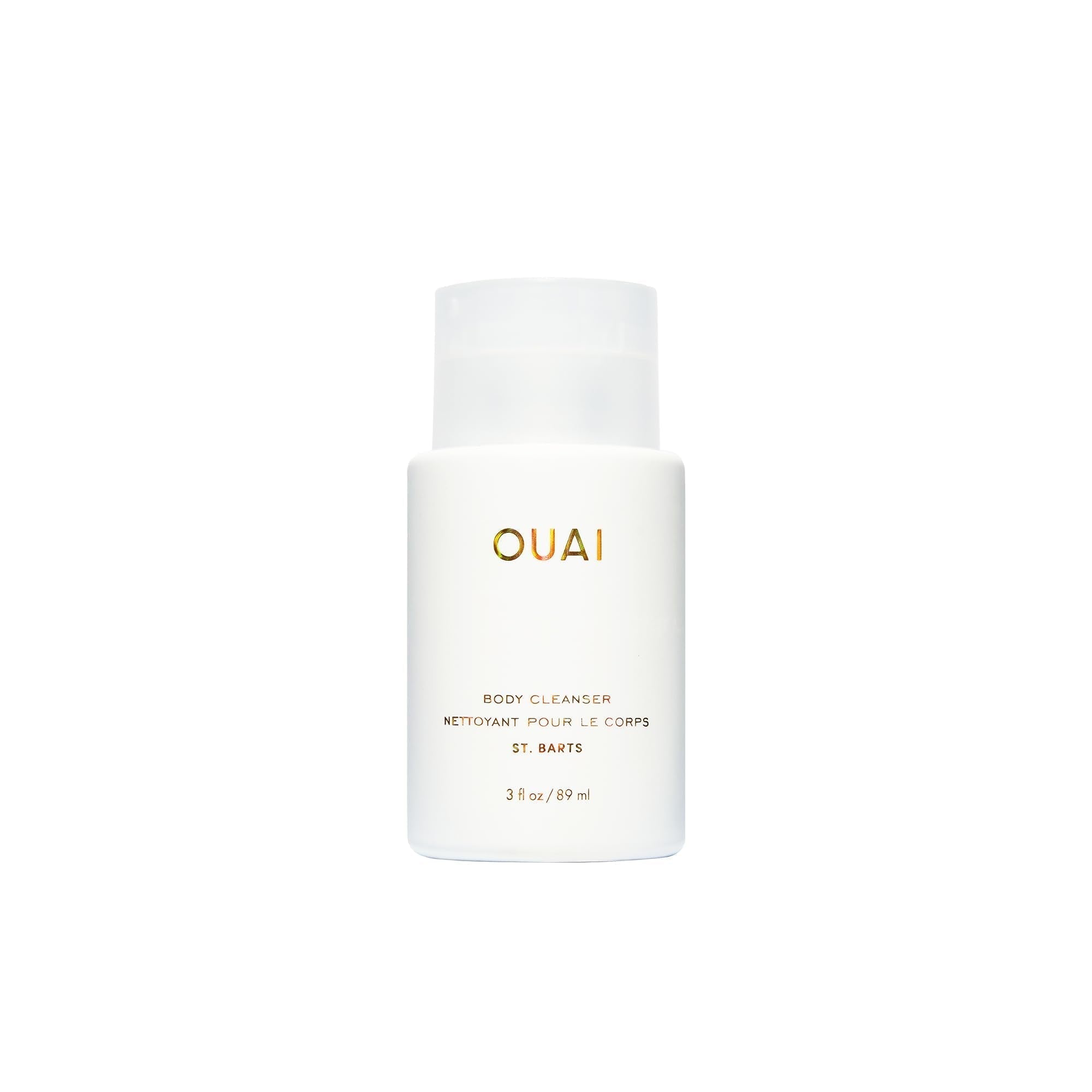 OUAI Body Cleanser, St. Barts Travel Size - Foaming Body Wash with Jojoba Oil & Rosehip Oil to Hydrate, Balance & Soften Skin - Paraben, Phthalate & Sulfate Free Skin Care Products (3 fl oz) OUAI Au supplements
