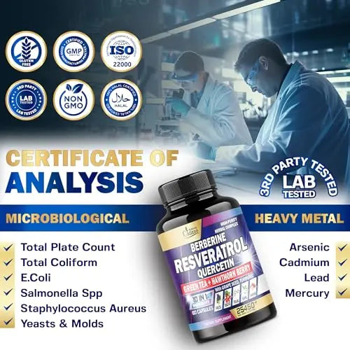 Premium Resveratrol Supplement 25450mg - Healthy Aging, Heart, Brain & Immune Support Organic Cadane Au supplements