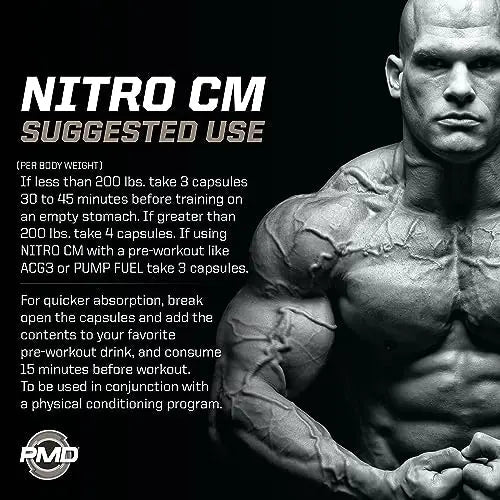 PMD Sports Nitro cm - Nitric Oxide with Agmatine Pre Workout Supplement - Muscle PMD Au supplements