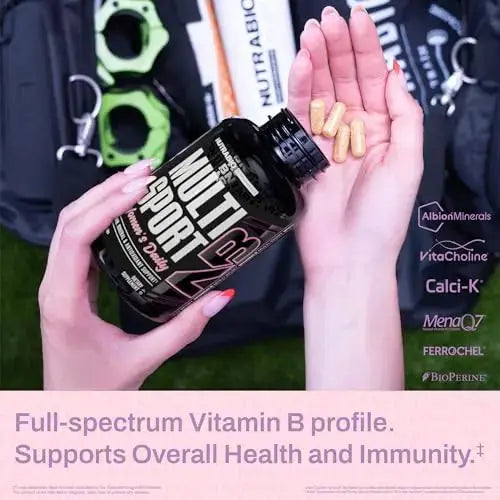 NutraBio Multisport for Women - Womens MultiVitamin - 33 Vitamins, Minerals, Micronutrients - Rich in Antioxidants NutraBio Au supplements
