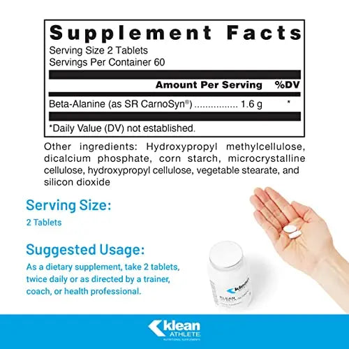 Klean ATHLETE Klean SR Beta-Alanine (Sustained Release) | Delays Fatigue, Supports Klean ATHLETE Au supplements