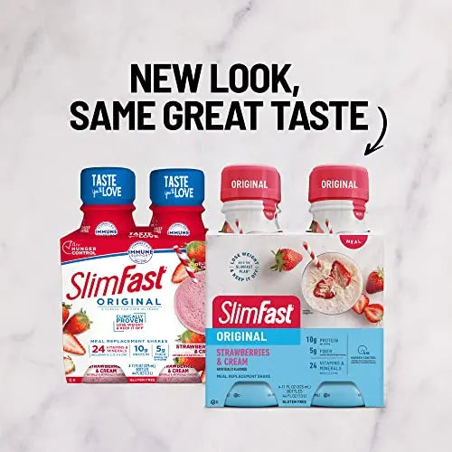 SlimFast Meal Replacement Shake, Original Strawberries & Cream, 10g of Ready to Drink Protein SlimFast Au supplements
