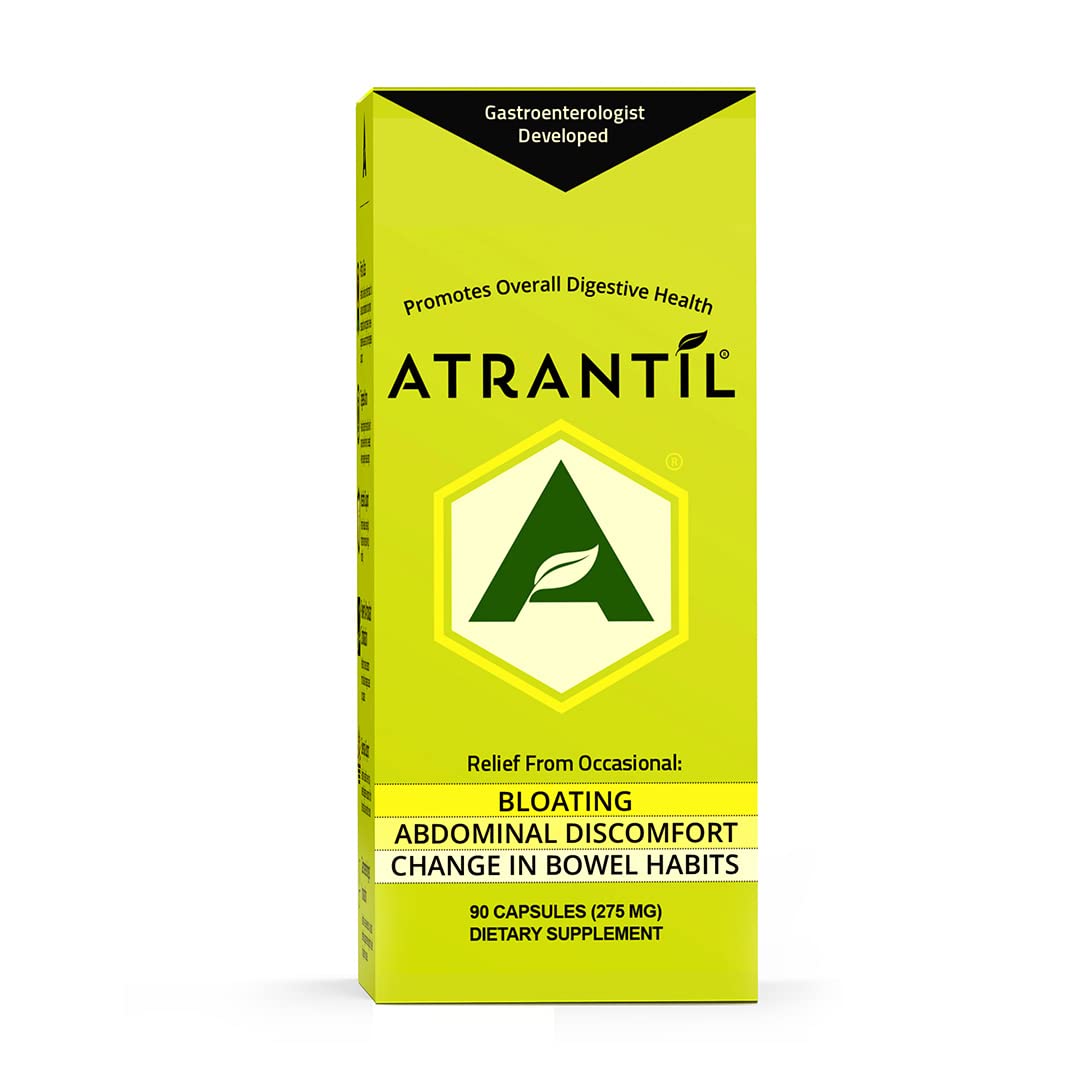Atrantil 90 Capsules-Antioxidant Packed Polyphenol for Bloating and Gas Relief, Abdominal Discomfort, Constipation, Diarrhea, Postbiotic, Change in Bowel Habits and Everyday Digestive Health. Atrantil Au supplements