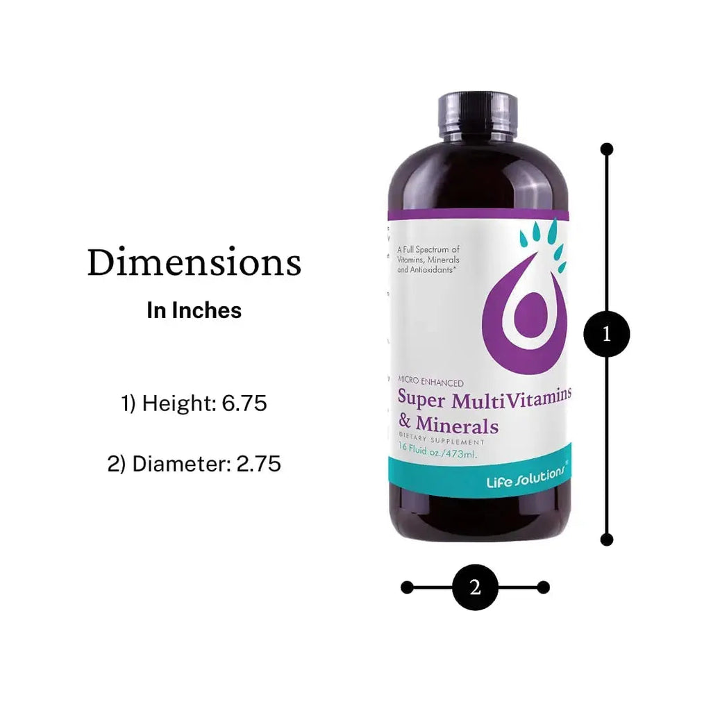 Liquid Super Multivitamin and Minerals - Premium Liquid Vitamins for Enhanced Absorption - Daily Liquid Multivitamin Supplement Life Solutions Au supplements