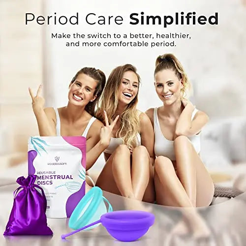 EcoBlossom Reusable Menstrual Disc with Removal String - The Most Reliable Medical Grade Silicone EcoBlossom Au supplements