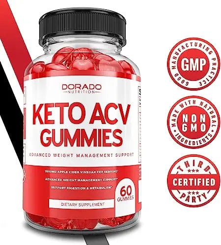 Keto ACV Gummies for Weight Management Advanced Formula (1000mg Per Serving) DORADO NUTRITION Au supplements