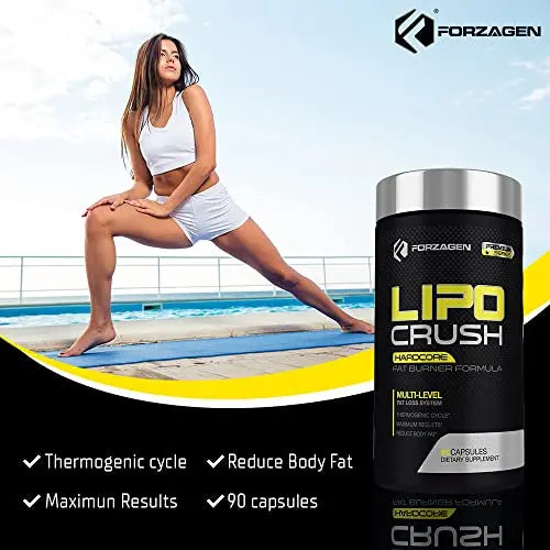 Forzagen Lipocrush Thermogenic Fat Burner for Men and Women, 90 Belly Fat Burner Forzagen Au supplements