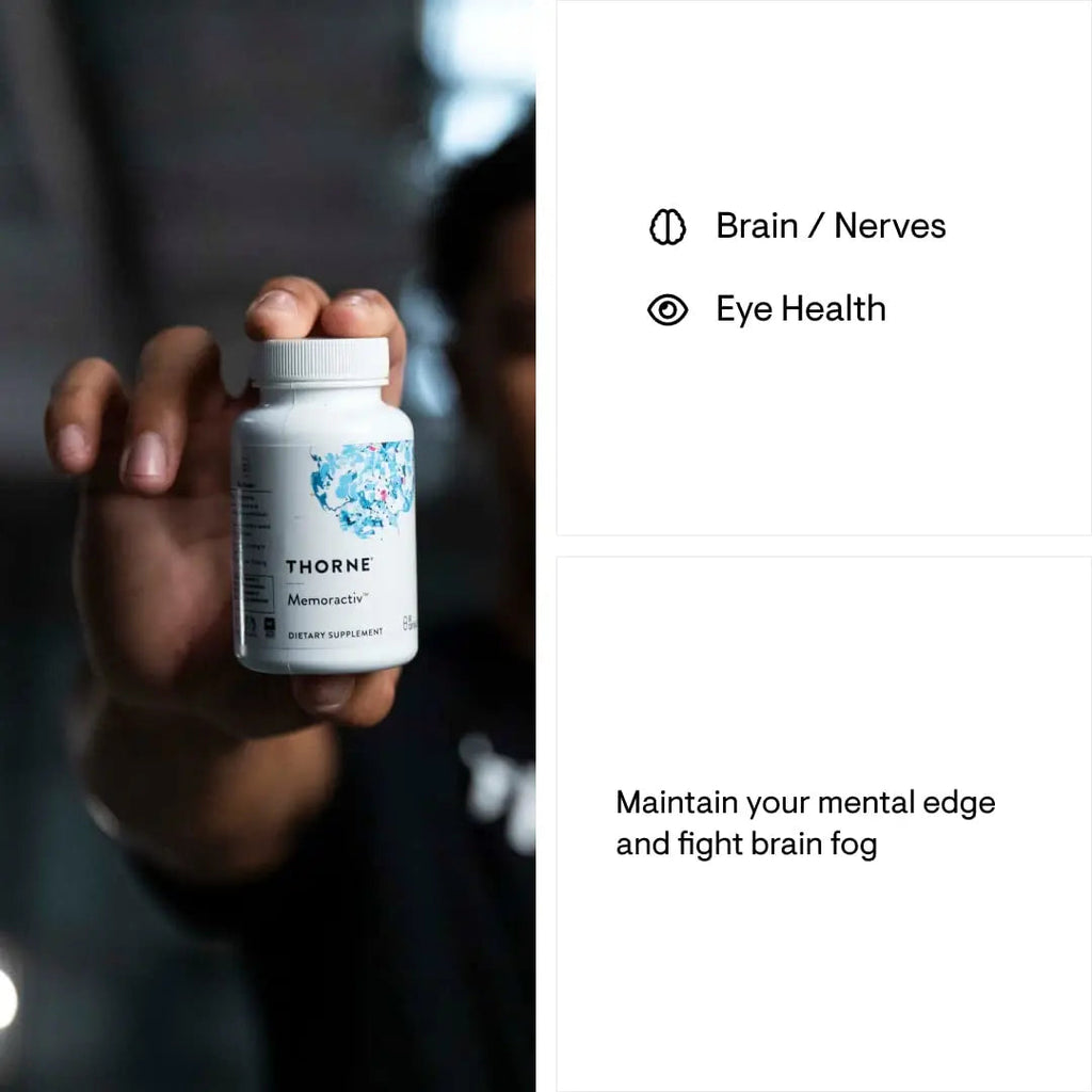 Thorne Memoractiv - Nootropic Brain Supplement for Focus, Creativity, and Concentration Thorne Au supplements