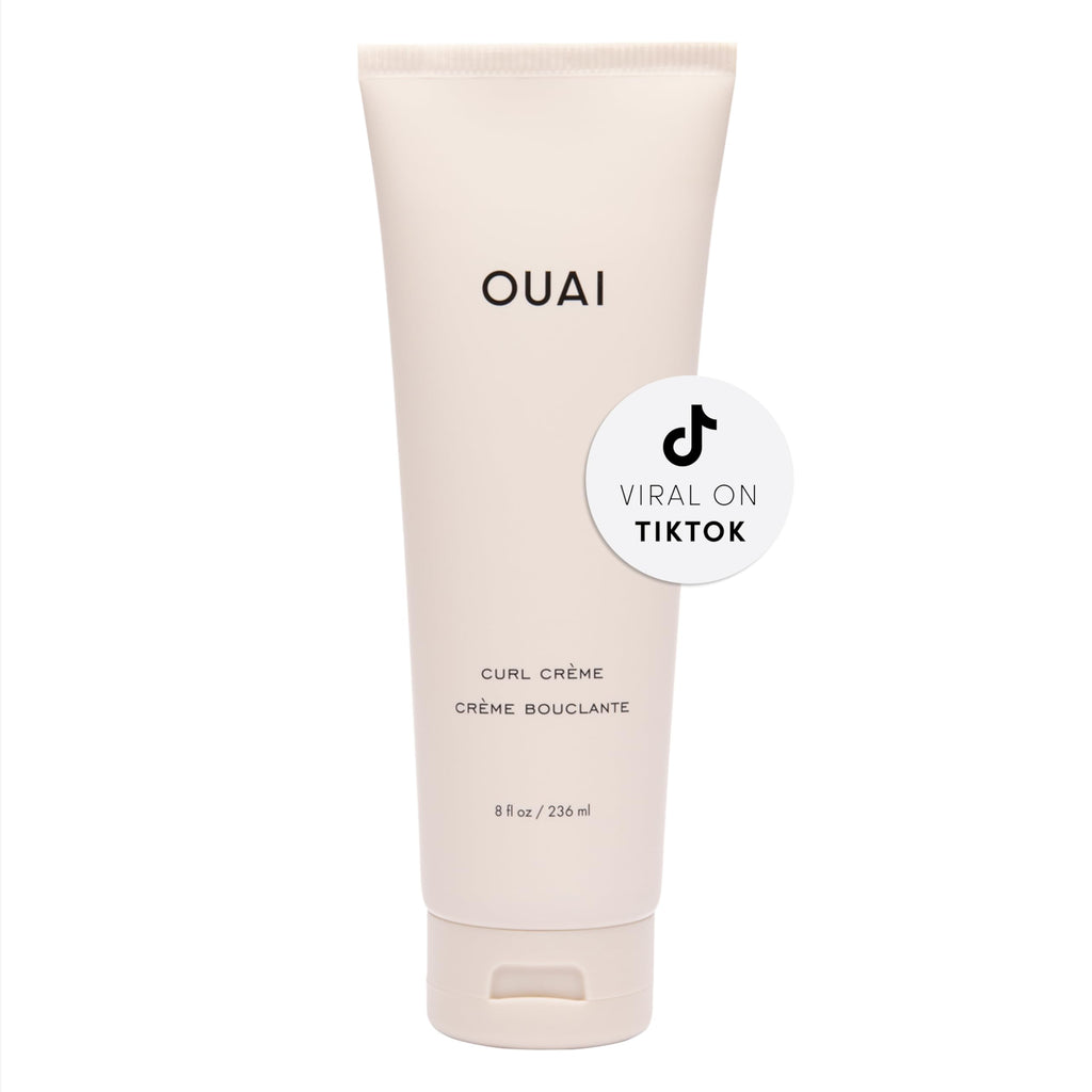 OUAI Curl Cream - Curl Defining Cream with Chia & Linseed Oil - Enhances Definition, Hydration & Shine - Tames Frizz & Protects from Humidity - Silicone-Free Curly Hair Products for Women (8 oz) OUAI Au supplements