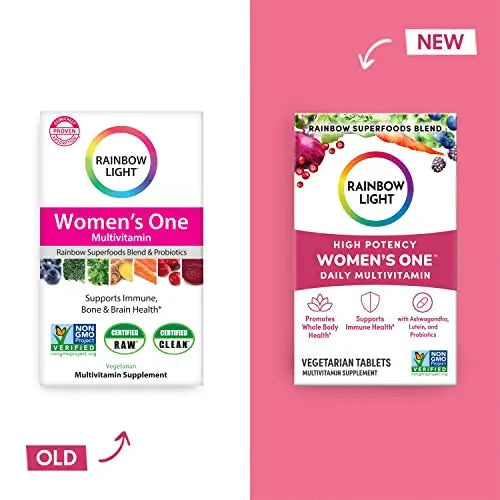 Rainbow Light Multivitamin for Women, Vitamin C, D & Zinc, Probiotics, Women’s One Rainbow Light Au supplements