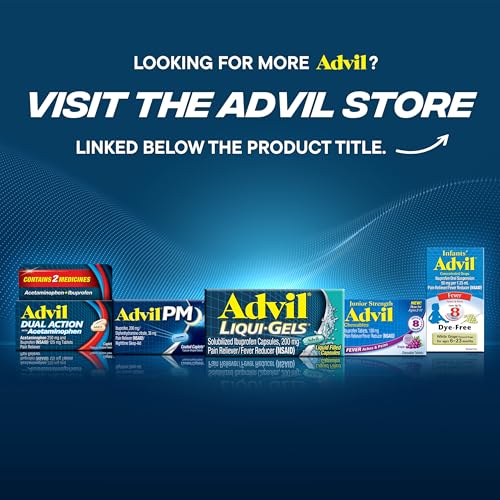 Advil Liqui-Gels Pain Reliever and Fever Reducer, Pain Medicine for Adults with Ibuprofen 200mg for Headache, Backache, Menstrual Pain and Joint Pain Relief - 200 Capsules, Advil PM Ibuprofen - 2 Ct Advil Au supplements