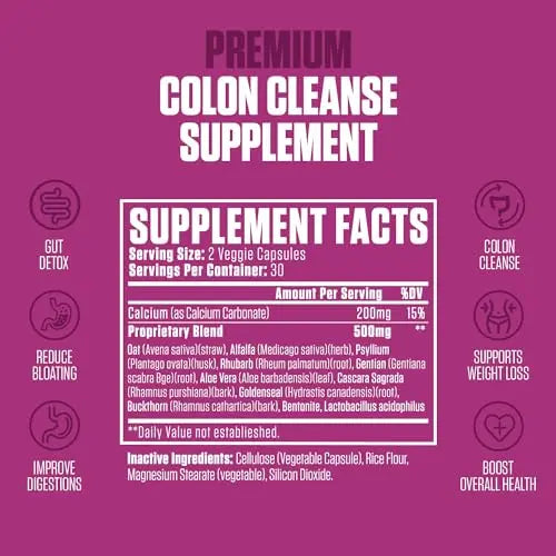 Colon Revive Extra Strength | #1 Rated Colon Cleanse & Detox Supplement | Digestive Support EPN Supplements Au supplements