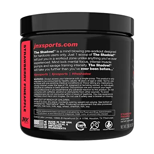 JNX SPORTS The Shadow! 350mg of Caffeine Hard Core Preworkout -Electric Energy JNX SPORTS Au supplements