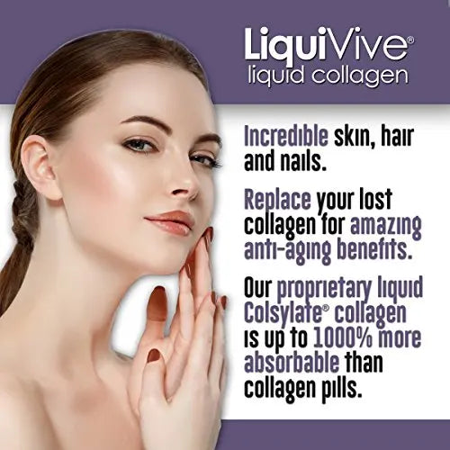 LiquiVive Liquid Collagen Protein Peptides Concentrate | Pure Hydrolyzed Super Multi Collagen Life Miracle Au supplements