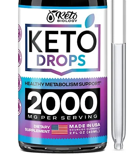Keto Diet Drops with BHB Exogenous Ketones - Made in USA - Fat Burner & Appetite Suppressant KETO BIOLOGY Au supplements
