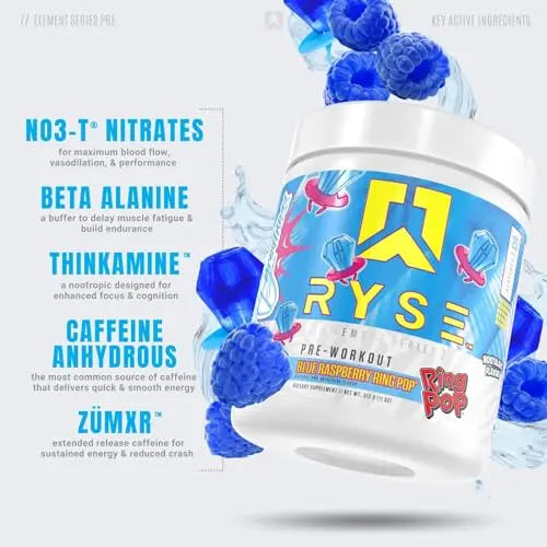 Ryse Element Series Pre-Workout | Everyday Pre-Workout | Beta Alanine, NO3-T Nitrates RYSE Up Supplements Au supplements