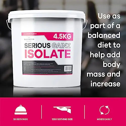 The Bulk Protein Company, Serious Gainz Isolate – 4.5kg – Whey Protein Powder The Bulk Protein Company Au supplements