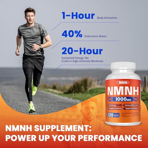 NMNH Supplement(Dihydronicotinamide Mononucleotide),Nicotinamide Mononucleotide for NAD+ Booster,1000mg per Serving,Supports Energy & Overall Health,120 Capsules Refortu Au supplements