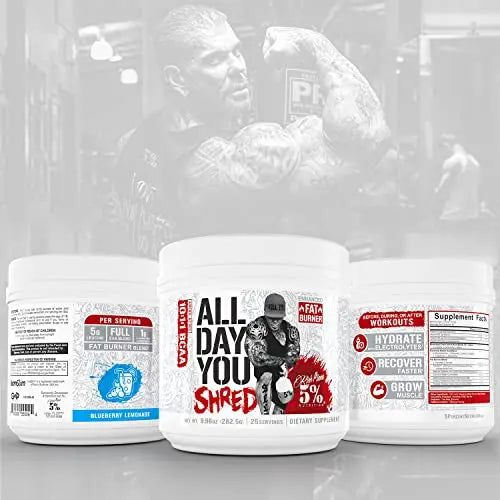5% Nutrition Rich Piana AllDayYou Shred BCAA Powder | Amino Acid Supplement 5% Nutrition Au supplements