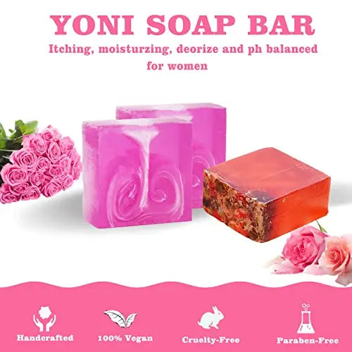Yoni Soap Bars Yoni Wash Set Of 4, Feminine Wash Ph Balance for Women Vaginial Deodorants yonisayo Au supplements