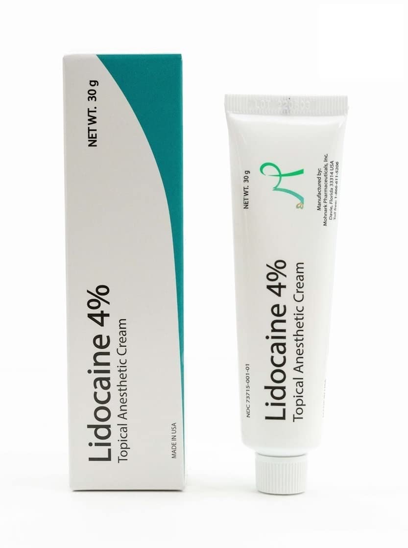 MOHNARK Lidocaine 4% Numbing Cream – Topical Anesthetic for Muscle & Joint Pain, Itch & Sunburn Relief – Fast-Acting, Non-Greasy, Odor-Free – with Vitamin E – 1 oz Tube – Compare to LMX MOHNARK Au supplements
