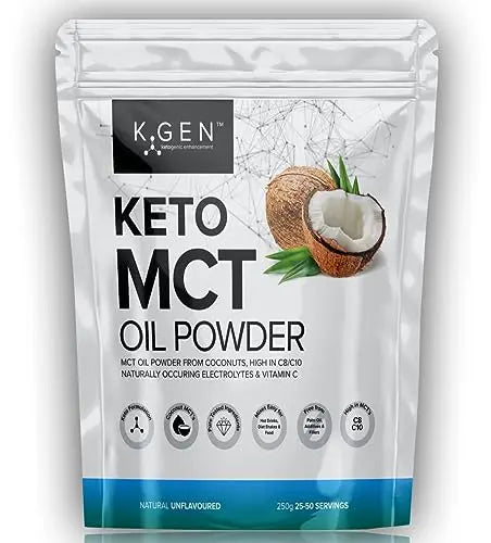 Keto MCT Oil Powder Pure Coconut MCT Keto Coffee Creamer | Premium Quality C8 Easily Absorbed & Digested K GEN ketogenic enhancement Au supplements