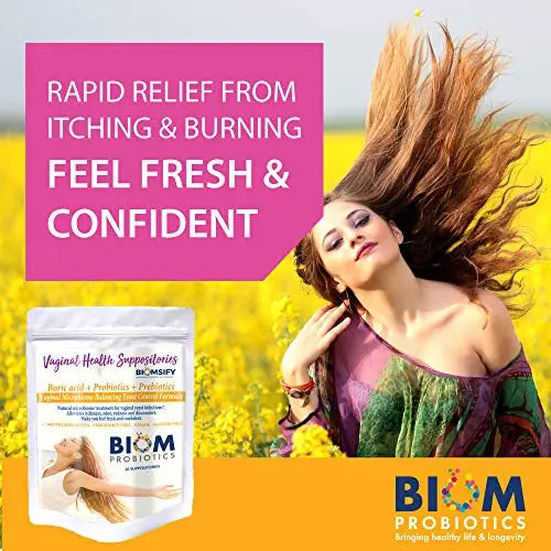 Biom Probiotics Prebiotics Boric acid Suppositories . Feminine Health Probiotic for Infections Biom Probiotics Au supplements