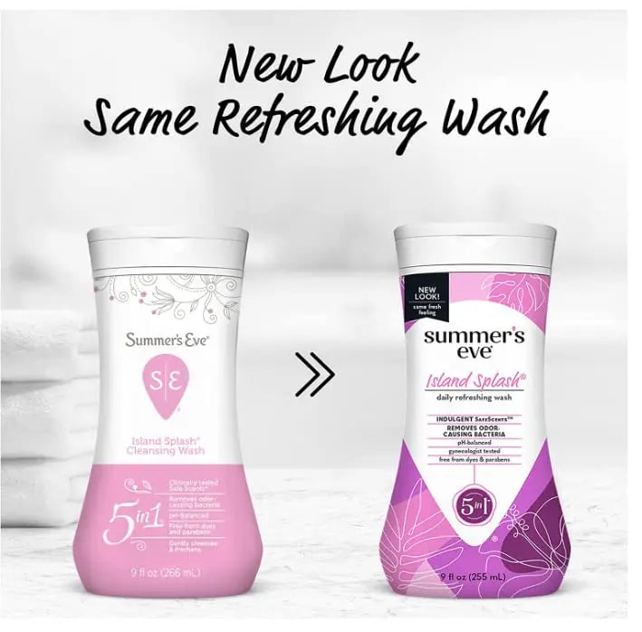 Summer's Eve Island Splash Refreshing Daily Feminine Wash, Removes Odor, pH balanced, 9 fl oz. (Pack of 2) Summer's Eve Au supplements