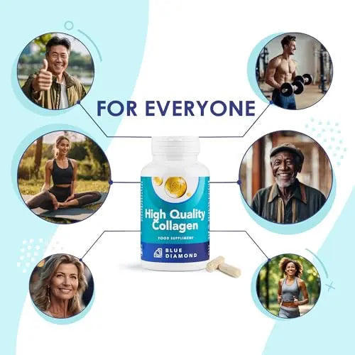 Premium 90 Marine Capsules - 530mg Natural Marine Collagen with Porcine & Bovine Collagen BLUE DIAMOND Au supplements