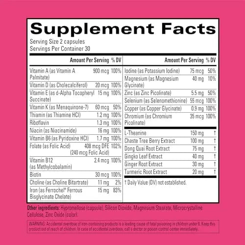 Hyland's Naturals Total Loving Care Multivitamin for Women + PMS Rescue - 60 Vegan Hyland's Au supplements
