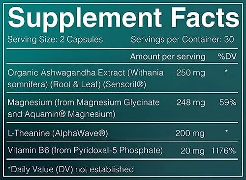 AshwaMag by GreenWave Nutrition | 5 Clinically Studied Ingredients | Happier & Motivated AshwaMag Au supplements