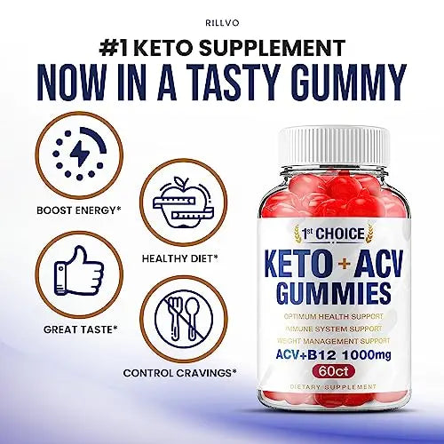 (2 Pack) 1st Choice Keto ACV Weight Loss Gummies Keto First Choice ACV Advanced Formula Rillvo Au supplements
