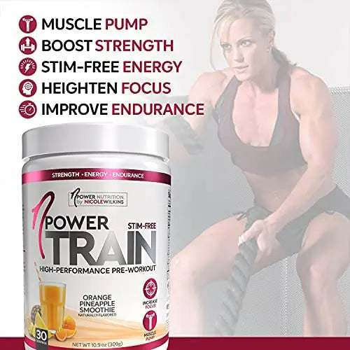 nPower Nutrition-Train Pre-Workout for Women, Orange Pineapple, 30 Servings, Stimulant nPower Nutrition Au supplements