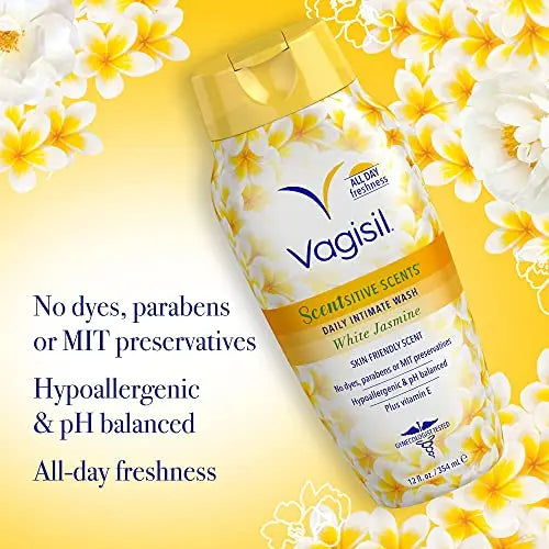 Vagisil Feminine Wash for Intimate Area Hygiene, Scentsitive Scents, pH Balanced and Gynecologist Tested Vagisil Au supplements