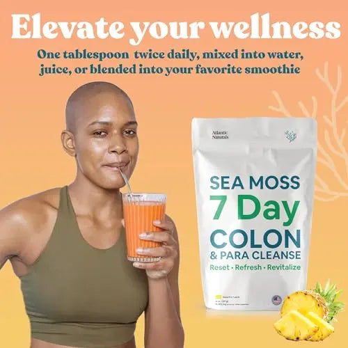 Atlantic Naturals Sea Moss 7 Day Colon and para Cleanse | Detox, Gut Health and Intestinal Atlantic Naturals Au supplements