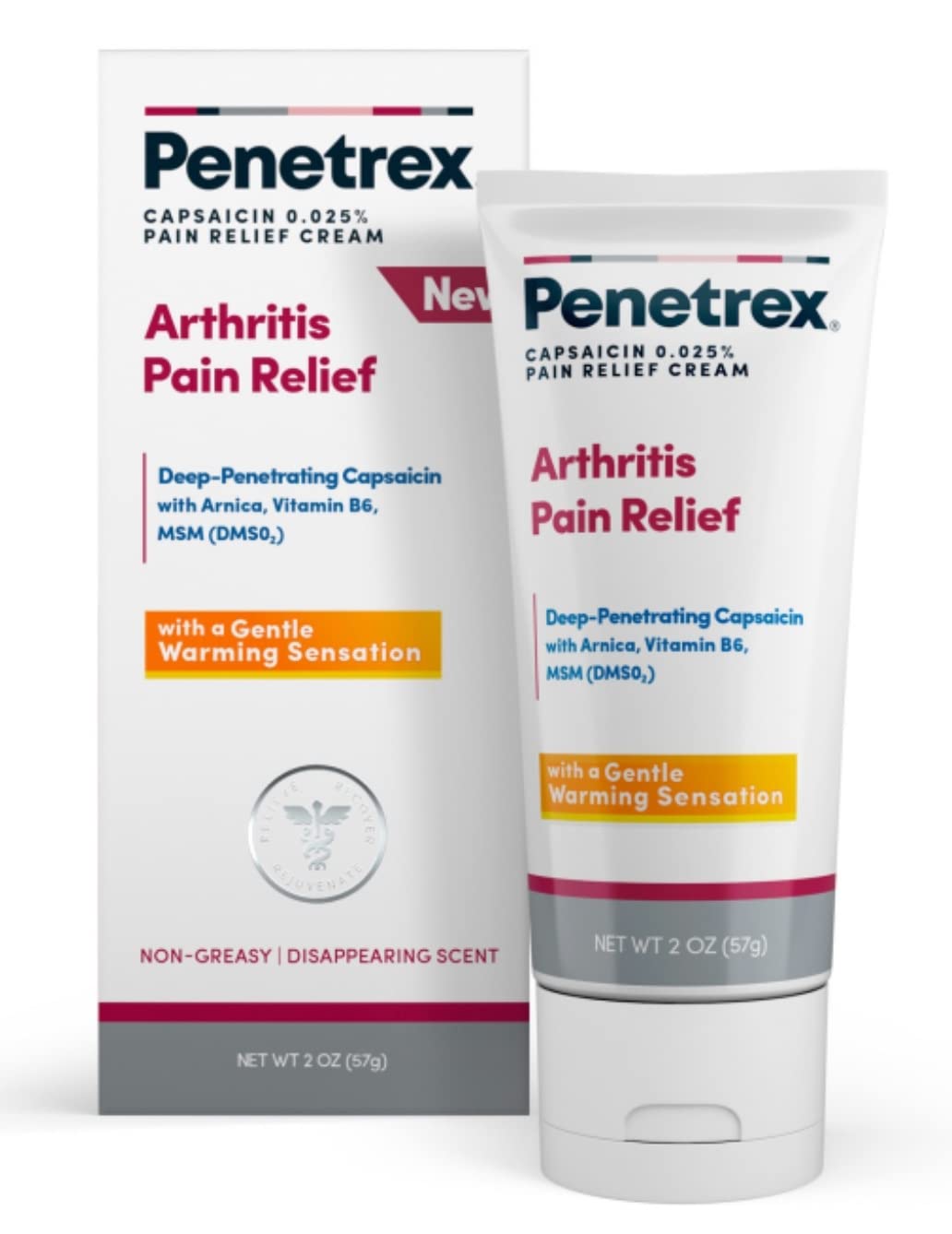 Penetrex Arthritis Warming Pain Relief Cream - Deep Penetrating Capsaicin with Arnica, Vitamin B6 & MSM(DMSO2) - Apply to Hands, Wrists, Feet, Knees, Elbows and Other Affected Areas, 2 oz Penetrex Au supplements