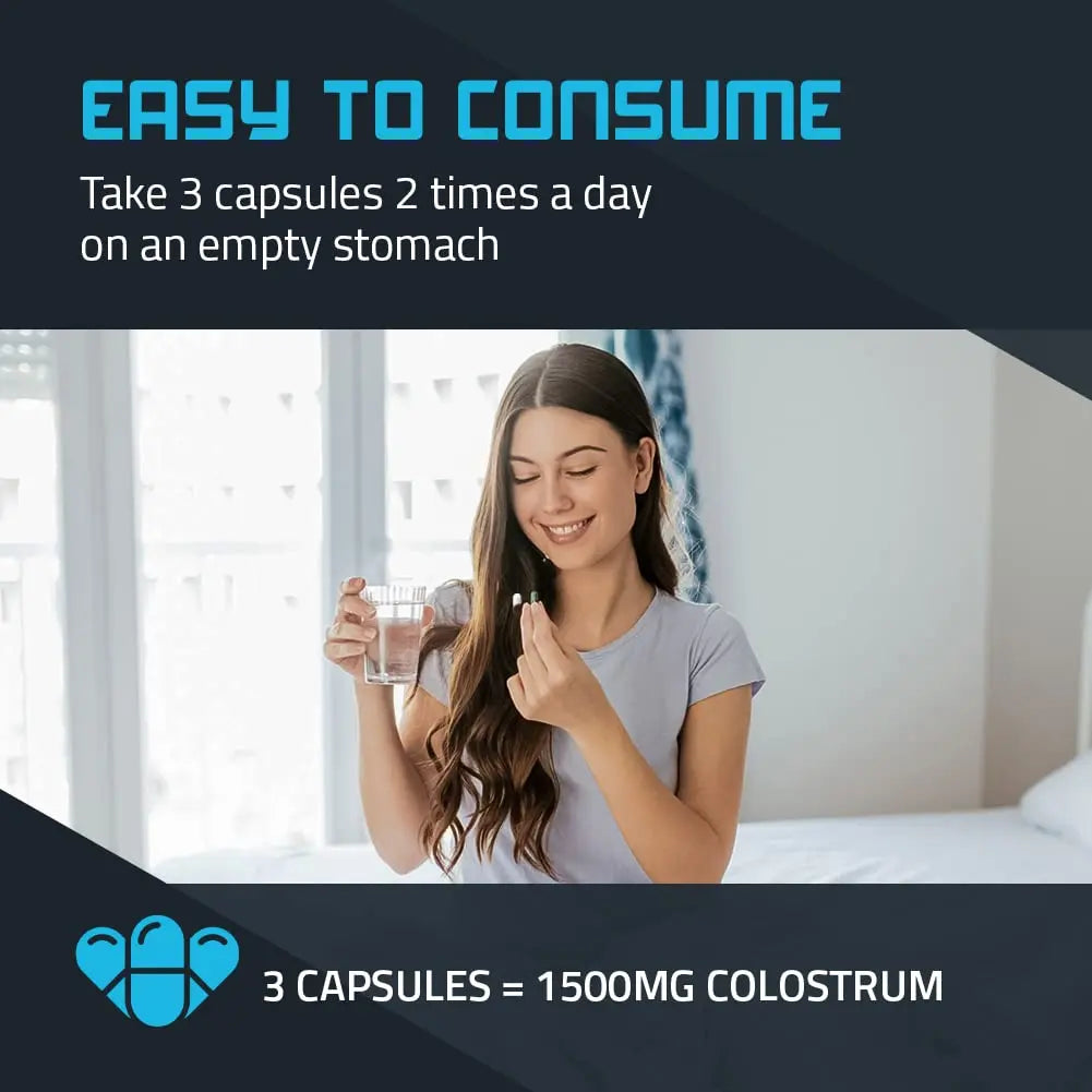 TBR Labs Pure Bovine Colostrum 180 Capsules - Antibiotic and Hormone Free - USA Source TBR Labs Au supplements