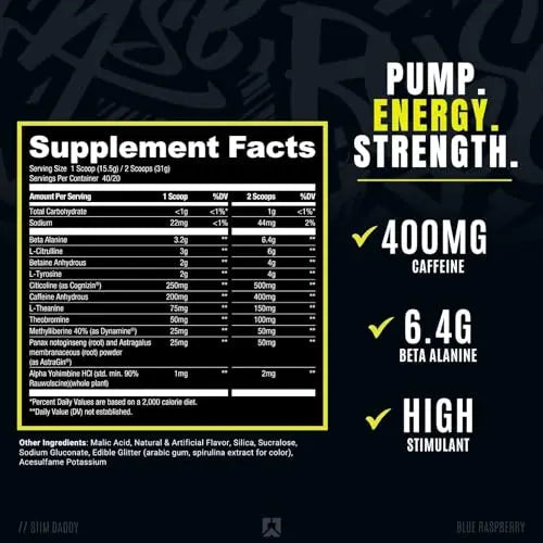 RYSE Up Supplements Signature Series Stim Daddy | Official Noel Deyzel High Stimulant RYSE Up Supplements Au supplements