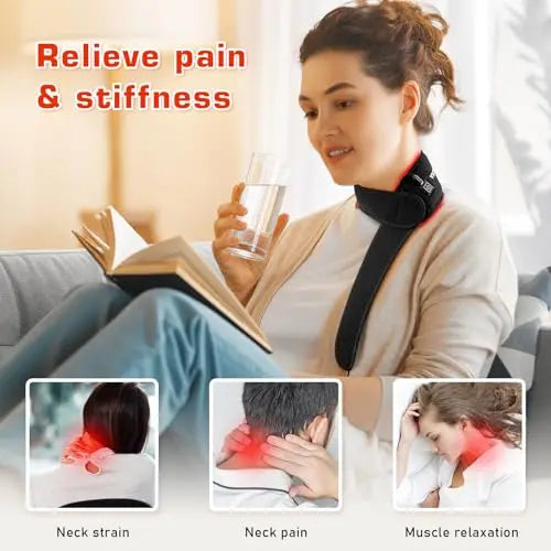 Red Light Therapy Belt for Neck, Near Infrared Light Therapy Belt Wearable Infrared Neck Wrap Viconor Au supplements